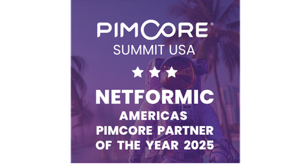 logo celebrating NETFORMIC USA as the Pimcore Americas Partner of the Year