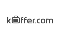 Logo koffer.de dunkelgrau