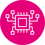 Pink Icon mit Chip