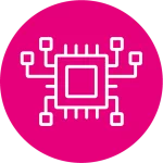 Pink Icon mit Chip