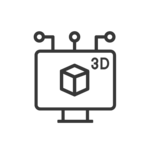 Icon, das anzeigt, dass das 3D Modell im Shop Frontend ausgespielt wird