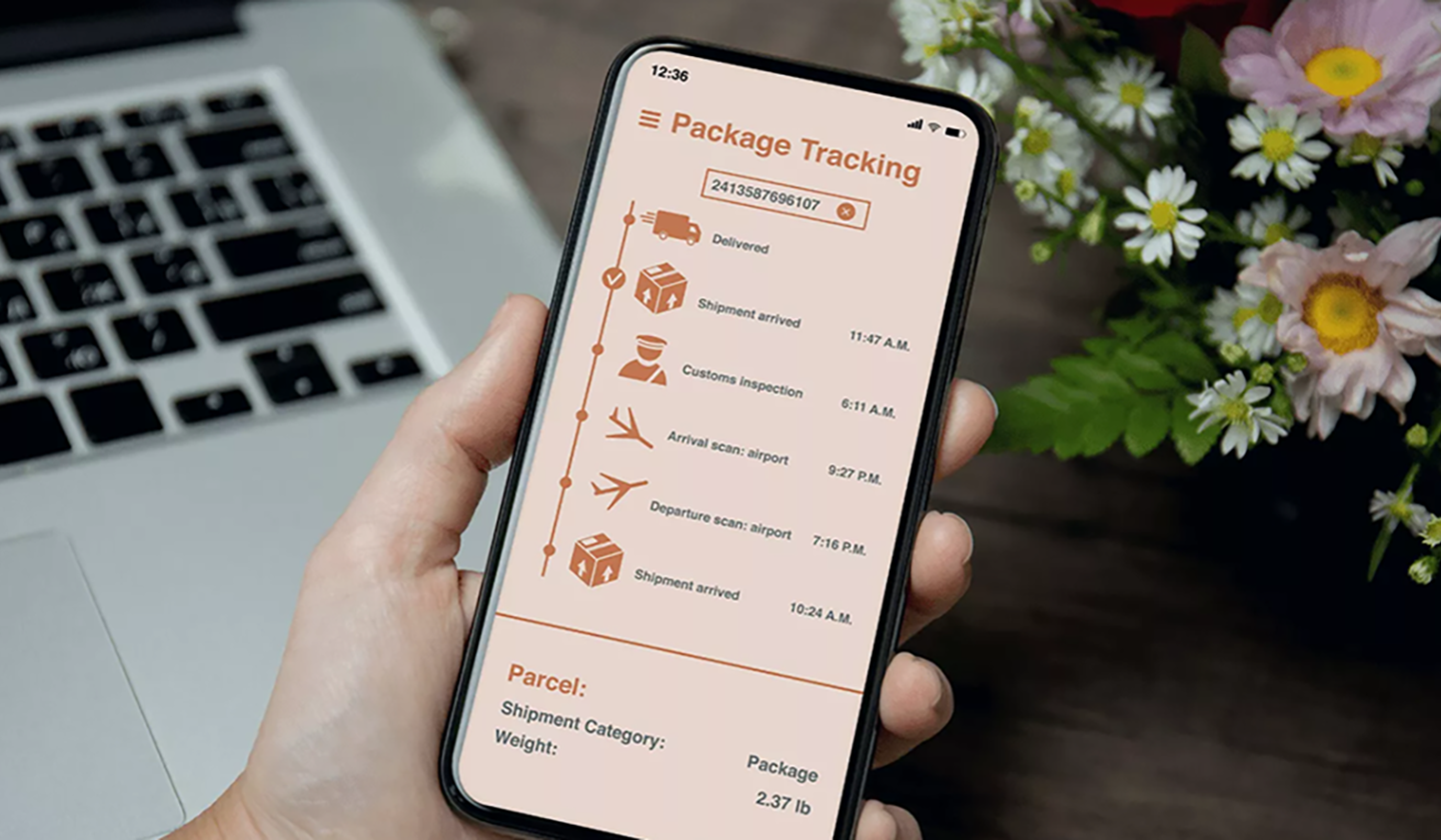 Pakettracking auf einem Handy