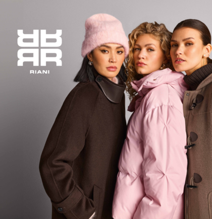 Riani Brand mit der Abbildung von 3 Models in Riani Fashion gekleidet