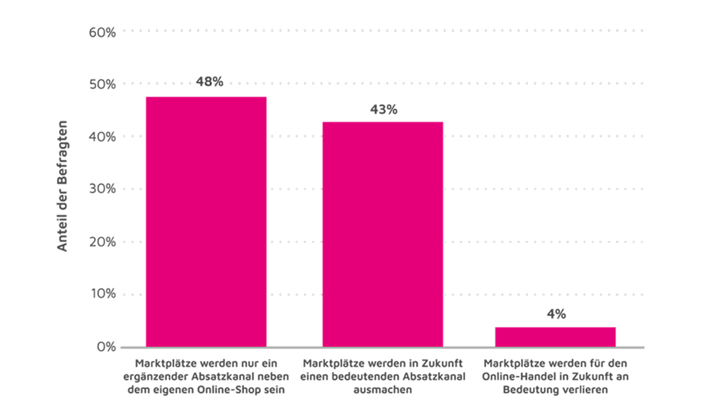 Quelle zur Bedeutung von Online Marktplätzen für den Online-Handel 2015