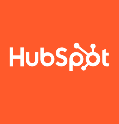 The HubSpot logo represents an all-in-one CRM platform powering marketing, sales, and customer service for  commerce with a focus on automation, personalization, and growth