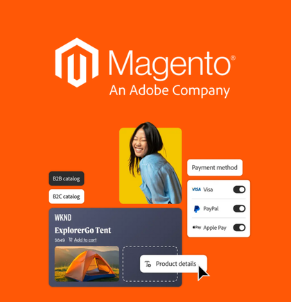 Adobe Commerce (Magento) agency in the USA delivering scalable B2B and B2C eCommerce solutions with custom integrations, personalization, and high-performance storefronts.