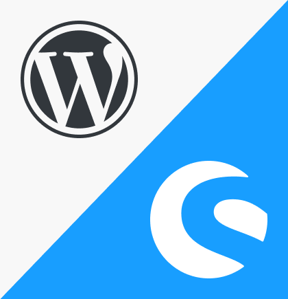 Abbildung WordPress und Shopware Logos