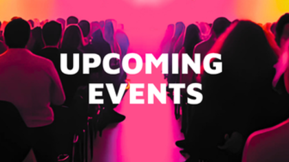 Audience listening to a speaker on stage – symbolizing industry events where NETFORMIC experts are present. More events to follow soon