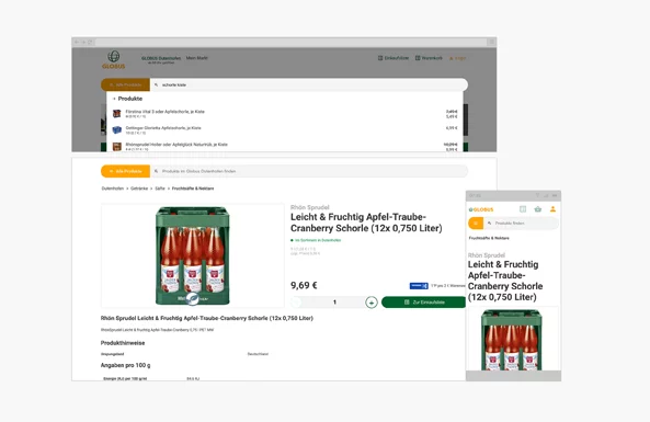 Globus Kundencase Online Shop von Globus.