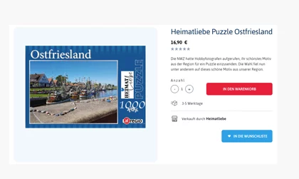 Nordwest Mediengruppe Kundencase Online Shop von Nordwest Mediengruppe.